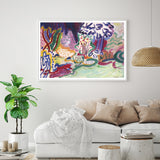 NNEDSZ Wall Art 60cmx90cm Late Summer White Frame Canvas