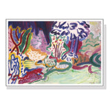 NNEDSZ Wall Art 80cmx120cm Late Summer White Frame Canvas