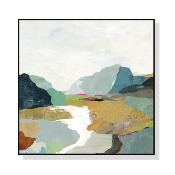 NNEDSZ Wall Art 80cmx80cm September Afternoon Black Frame Canvas