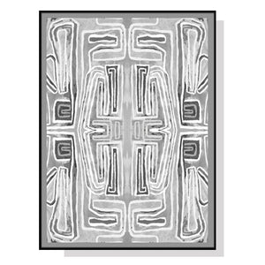 NNEDSZ Wall Art 70cmx100cm Abstract Mountain Black Frame Canvas