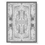 NNEDSZ Wall Art 80cmx120cm Abstract Mountain Black Frame Canvas
