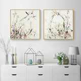 NNEDSZ Wall Art 50cmx50cm Afternoon Walk 2 Sets Gold Frame Canvas