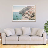 NNEDSZ Wall Art 60cmx90cm Italy Amalfi Coast Wood Frame Canvas