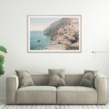 NNEDSZ Wall Art 80cmx120cm Italy Amalfi Coast Wood Frame Canvas