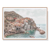 NNEDSZ Wall Art 50cmx70cm Italy Cinque Terre Wood Frame Canvas
