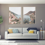 NNEDSZ Wall Art 70cmx100cm Italy Positano 2 Sets Wood Frame Canvas