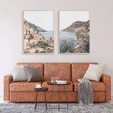 NNEDSZ Wall Art 70cmx100cm Italy Positano 2 Sets Wood Frame Canvas
