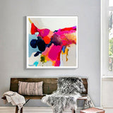 NNEDSZ Wall Art 70cmx70cm Reach In White Frame Canvas
