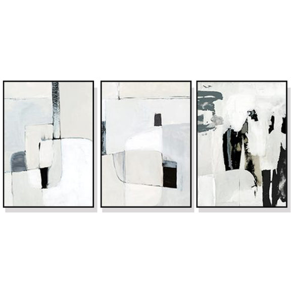 NNEDSZ Wall Art 40cmx60cm Soft Spoken 3 Sets Black Frame Canvas