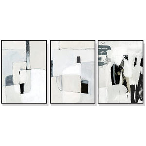NNEDSZ Wall Art 50cmx70cm Soft Spoken 3 Sets Black Frame Canvas