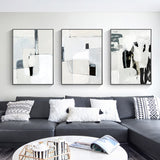 NNEDSZ Wall Art 50cmx70cm Soft Spoken 3 Sets Black Frame Canvas