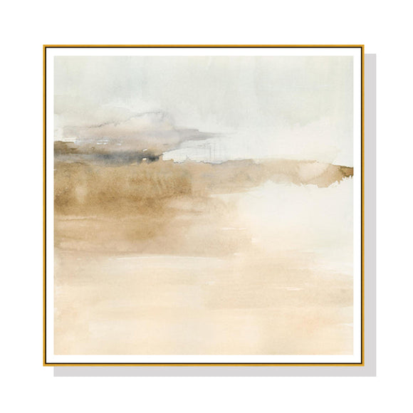 NNEDSZ Wall Art 70cmx70cm Atmospheric Edge II Gold Frame Canvas