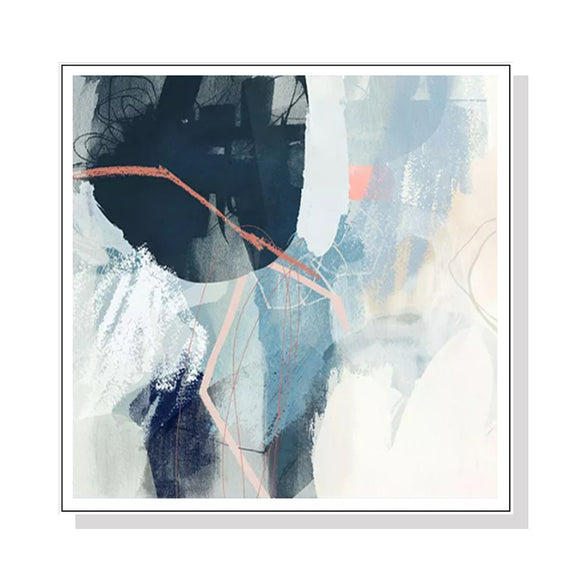NNEDSZ Wall Art 60cmx60cm Luz II White Frame Canvas