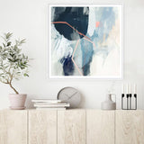 NNEDSZ Wall Art 80cmx80cm Luz II White Frame Canvas
