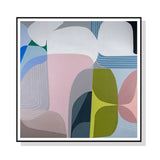 NNEDSZ Wall Art 60cmx60cm Skyways Black Frame Canvas