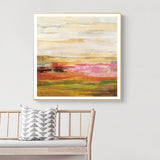 NNEDSZ Wall Art 80cmx80cm Blooming Field Gold Frame Canvas