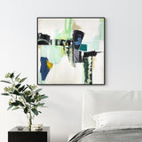 NNEDSZ Wall Art 80cmx80cm Hard Truth Black Frame Canvas