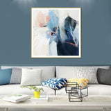 NNEDSZ Wall Art 50cmx50cm Luz I Gold Frame Canvas