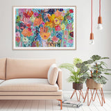 NNEDSZ Wall Art 50cmx70cm Carrie Schmitt Wood Frame Canvas