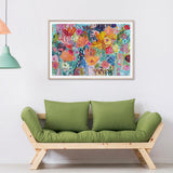 NNEDSZ Wall Art 50cmx70cm Carrie Schmitt Wood Frame Canvas