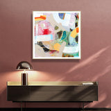 NNEDSZ Wall Art 60cmx60cm Changed My Mind IV by Aleah Koury Gold Frame Canvas