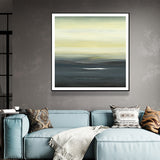 NNEDSZ Wall Art 50cmx50cm Land of Serenity Black Frame Canvas
