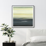 NNEDSZ Wall Art 80cmx80cm Land of Serenity Black Frame Canvas