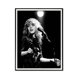NNEDSZ Wall Art 40cmx60cm Young Stevie Nicks in Concert Poster, Black Frame Canvas