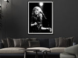 NNEDSZ Wall Art 40cmx60cm Young Stevie Nicks in Concert Poster, Black Frame Canvas