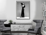 NNEDSZ Wall Art 30cmx40cm Cher Music Black and White, Black Frame Canvas