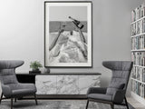NNEDSZ Wall Art 60cmx90cm Vintage Fashion Feminist Picture, Black Frame Canvas