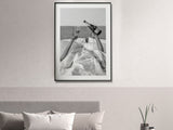 NNEDSZ Wall Art 60cmx90cm Vintage Fashion Feminist Picture, Black Frame Canvas
