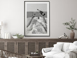 NNEDSZ Wall Art 60cmx90cm Vintage Fashion Feminist Picture, Black Frame Canvas