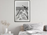 NNEDSZ Wall Art 90cmx135cm Vintage Fashion Feminist Picture, Black Frame Canvas