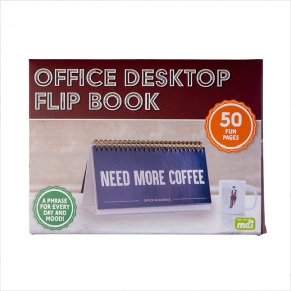 NNEDSZ Desktop Office Workspeak Flip Book