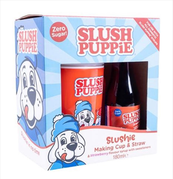 NNEDSZ Slush Puppie- Making Cup & Strawberry Syrup Set