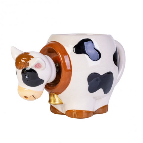 NNEDSZ 3D Bobble Head Mug Cow