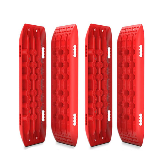 NNEDSZ Recovery Tracks Gen 2.0 10T Sand Mud Snow 2 Pairs Offroad 4WD 4x4 2PC 91CM Red