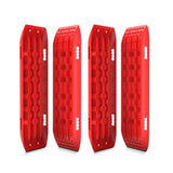 NNEDSZ Recovery Tracks Gen 2.0 10T Sand Mud Snow 2 Pairs Offroad 4WD 4x4 2PC 91CM Red
