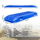 NNEDSZ Recovery Tracks Gen 2.0 10T Sand Mud Snow 2 Pairs Offroad 4WD 4x4 2PC 91CM Blue