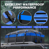 NNEDSZ Waterproof Car Roof Cargo Bag 595L Top Rack Carrier Luggage Storage Cube