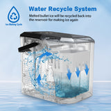NNEDSZ Ice Maker Machine 2.2L Portable Ice Cube TBar Countertop Party Commercial