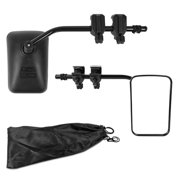 NNEDSZ Towing Mirrors Universal Multi Fit Clamp On 4X4 Caravan Trailer A Pair