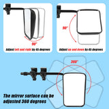 NNEDSZ Towing Mirrors Universal Multi Fit Clamp On 4X4 Caravan Trailer A Pair