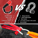 NNEDSZ Recovery Ring Soft Shackle Kit Snatch Block Pulley Rope Snatch Ring 4WD