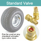 NNEDSZ Tyre Deflators Brass Air Deflator 0-60 PSI Tire Valve Core Tool Automatic
