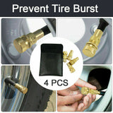 NNEDSZ Tyre Deflators Tire Automatic 4WD Pressure Gauge 4 Brass Deflator