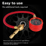 NNEDSZ Tyre Deflators Tire Automatic 4WD Pressure Gauge 4 Brass Deflator