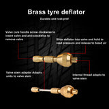 NNEDSZ Tyre Deflators Tire Automatic 4WD Pressure Gauge 4 Brass Deflator
