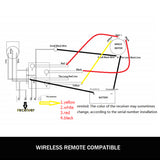 NNEDSZ Winch Solenoid Relay Controller 500A DC Switch 4WD 9500LBS-17000LBS 4x4